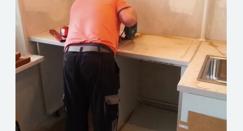 Сборка кухонного гарнитура. Улица Дыбенко